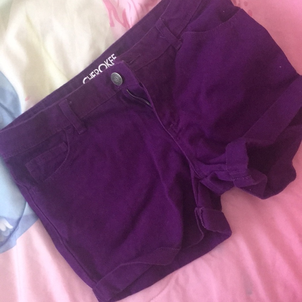 Cherokee dark purple shorts